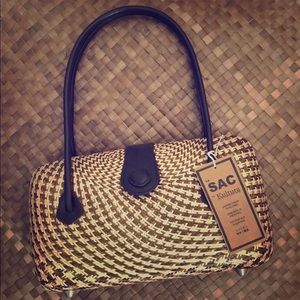 Let Sac Kultura Purse - Straw Purse